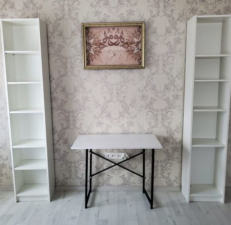 Ikea Shelves with Desk